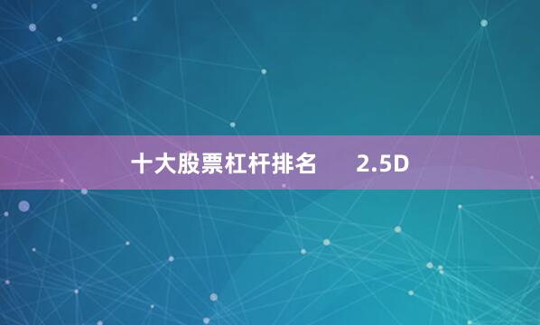十大股票杠杆排名      2.5D