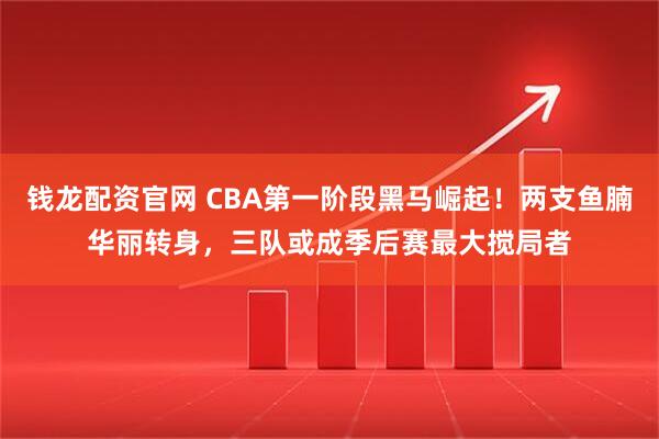 钱龙配资官网 CBA第一阶段黑马崛起！两支鱼腩华丽转身，三队或成季后赛最大搅局者